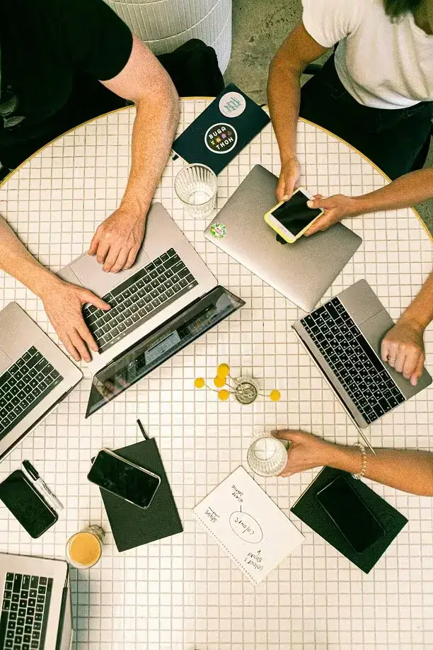 Professional team collaboration